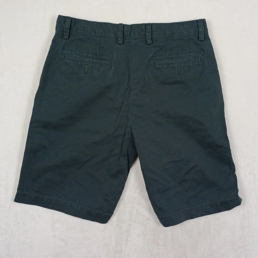 Banana Republic Chino Shorts Men 31 Navy Blue Cotton Twill Casual Classic Summer